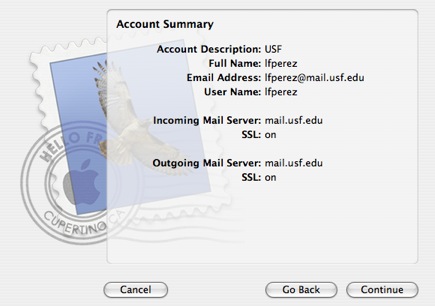 setting up email on mac for university of miamj